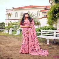 KESAR VOL 7 BY KASHVI CREATION ADORABLE GEORGETTE SAREES WITH FANCY LACE SAREES