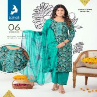 Kaya Oreo Wholesale 3 Piece Straight Kurtis With Pant And Dupatta