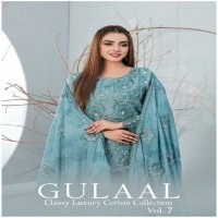 GULAAL CLASSY LUXURY COTTON COLLECTION VOL 7 BEAUTIFUL DESIGNS PAKISTANI SALWAR SUIT COLLECTION