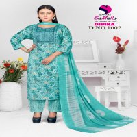 Samara Dipika Vol-1 Wholesale Capsule Foil Print Kurti With Pant And Dupatta Combo