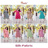 SMYLEE SILK FABRIC RUNG LANCHED SILK KURTI WITH PANT LATEST COLLECTION