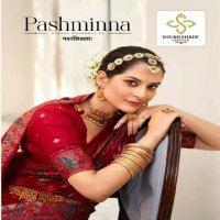 Shubh Shree Pashminna Wholesale Velvet Tusser Silk Sarees