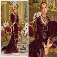 Ajraa Safinaaz Wholesale Pure Velvet With Embroidery Winter Suits