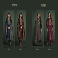 Omtex Amodini Wholesale Pure Viscose Velvet With Embroidery Work Winter Suits