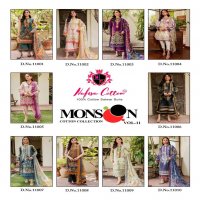 Nafisa Monsoon Vol-11 Wholesale Pure Cotton Printed Dress Material