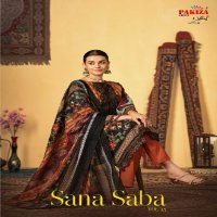 Pakiza Sana Saba Vol-25 Wholesale Lawn Cotton Kashmiri Neck Dress Material