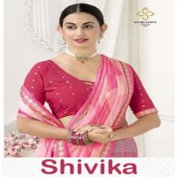 Shubh Shree Shivika Wholesale Chiffon Fabric Ethnic Sarees