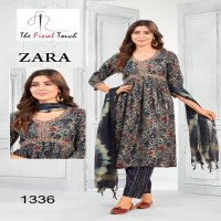 The Final Touch Zara Wholesale Two Tone Capsule Print Kurtis With Pant And Dupatta