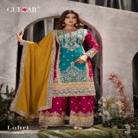 GULZAR LOHRI 2061-2063 DESIGNER EMBROIDERY READYMADE PAKISTANI 3PCS SUIT