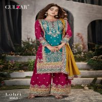 GULZAR LOHRI 2061-2063 DESIGNER EMBROIDERY READYMADE PAKISTANI 3PCS SUIT