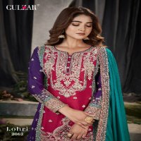 GULZAR LOHRI 2061-2063 DESIGNER EMBROIDERY READYMADE PAKISTANI 3PCS SUIT