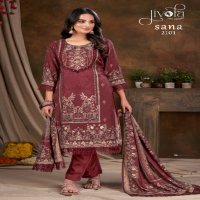 Jivora Sia Wholesale Designer Muslin Sequence Work Ready Made Suits