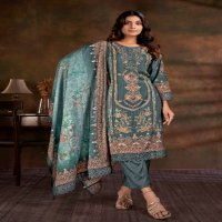 Jivora Sia Wholesale Designer Muslin Sequence Work Ready Made Suits