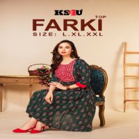 KS4U Farki Wholesale Ghera Style Kurtis