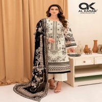 Al Karam Queens Court Vol-4 Wholesale Cambric Collection With Mal Mal Dupatta