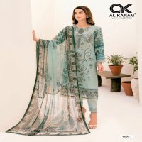 Al Karam Queens Court Vol-4 Wholesale Cambric Collection With Mal Mal Dupatta