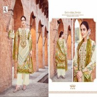 Alok Gulshan Ara Wholesale Pure Cambric Designer With Fancy Work Dress Material