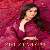 SET STARS 51 BY SUSHMA CRAPE BEAUTIFUL SAREES CATALOG