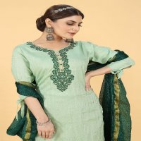 SEAMORE PADMAVATI ONE FULLSTITCH FANCY KURTI PANT DUPATTA SET