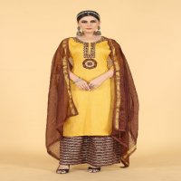 SEAMORE PADMAVATI ONE FULLSTITCH FANCY KURTI PANT DUPATTA SET