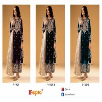 Fepic Rosemeen V-17027 Wholesale Velvet Embroidery Pakistani Concept Suits