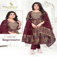 Shagun Textile Impressive Wholesale Readymade 3 Piece Salwar Suits