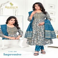 Shagun Textile Impressive Wholesale Readymade 3 Piece Salwar Suits