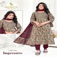 Shagun Textile Impressive Wholesale Readymade 3 Piece Salwar Suits