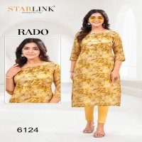 Starlink Rado Wholesale Tissue With Jari Pattern Long Kurtis Combo