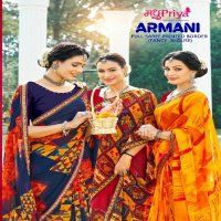 Madhupriya Armani Wholesale Full Saree Printed Border Sarees