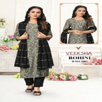 Veeksha Rohini Wholesale Readymade Kurti With Pant And Dupatta