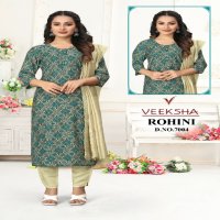 Veeksha Rohini Wholesale Readymade Kurti With Pant And Dupatta