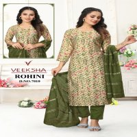 Veeksha Rohini Wholesale Readymade Kurti With Pant And Dupatta