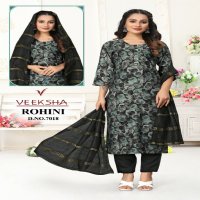 Veeksha Rohini Wholesale Readymade Kurti With Pant And Dupatta