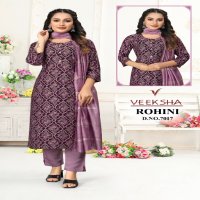 Veeksha Rohini Wholesale Readymade Kurti With Pant And Dupatta