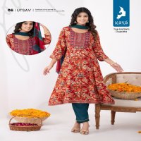 Kaya Utsav Wholesale 3 Piece Anarkali Pattern Salwar Suits