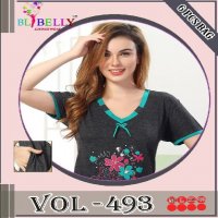 Bl Belly Vol-493 Wholesale Plain Sinker Hosiery Night Suits