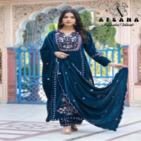 Afsana Kasida Velvet Wholesale Readymade Velvet Suits Combo