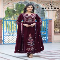 Afsana Kasida Velvet Wholesale Readymade Velvet Suits Combo