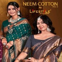 Lifestyle Neem Cotton Vol-3 Wholesale Ethnic Sarees