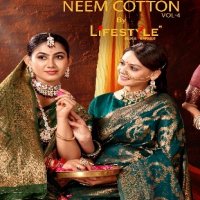 Lifestyle Neem Cotton Vol-4 Wholesale Ethnic Sarees