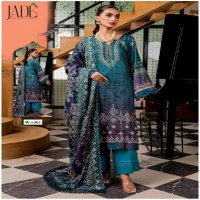 Jade Crimson Vol-3 Exclusive Heavy Lawn Printed Dress Material