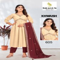 Shagun Textile Khwaish Wholesale Readymade Alia Cut Salwar Suits