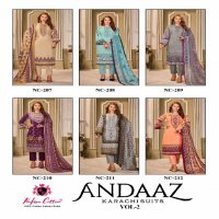 Nafisa Andaaz Karachi Suits Vol-2 Wholesale Printed Karachi Suits