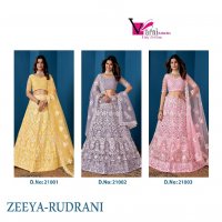 Varni Zeeya Rudrani Wholesale Net With Cancan Designer Lehengas