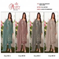Motifz D.no 483 Wholesale Embroidered Pakistani Concept Suits