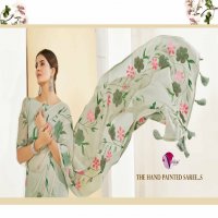 HT Venice Flora Wholesale Georgette With Brush Print Ethnic Sarees