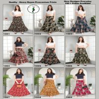 Bonie Navrang Wholesale Delux Printed Skirts Catalog