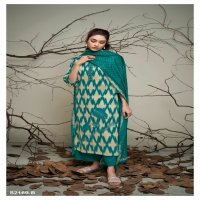 GANGA INEZ S2169 COTTON SILK PRINTED WITH EMBROIDERY DRESS MATERIAL