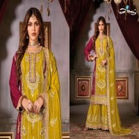 Your Choice Glosy Wholesale Designer Free Size Stitched Suits